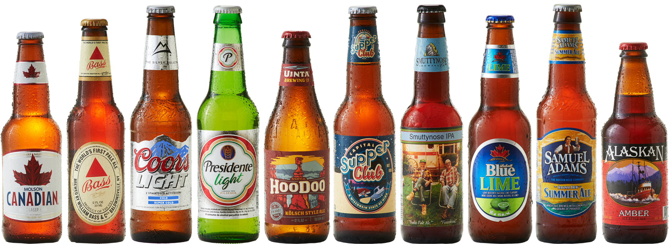Beer Group Vdg Beer Label Design, - Bottles Of Beer Png (2180x900), Png Download