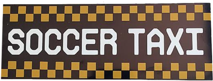 Soccer Taxi Bumper Sticker - Label (480x480), Png Download