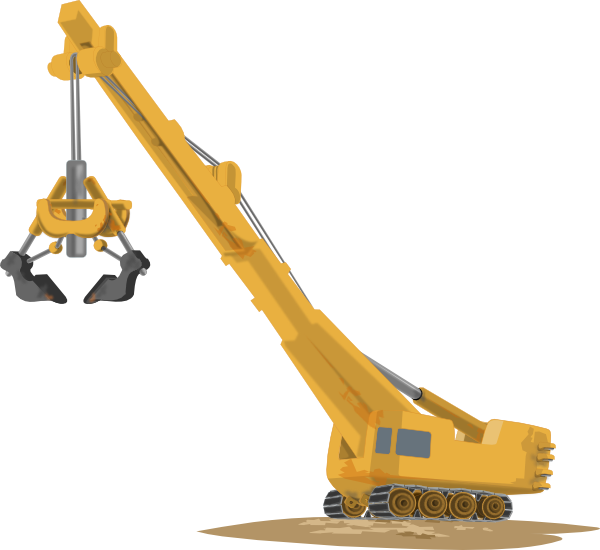 Mobile Crane Construction Download Heavy Machinery - Crane Clipart Png (483x340), Png Download