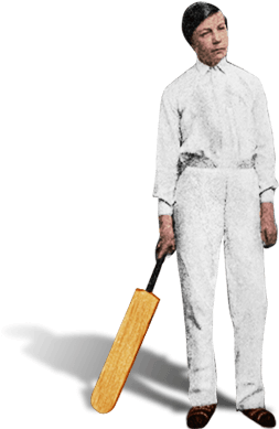 Arthur Conan Doyle Young Playing Cricket - Sitting (1160x1500), Png Download
