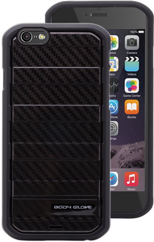 Black/black Carbon Fiber - Speck Candyshell Wrap Iphone 6s & Iphone 6 Cases (500x500), Png Download