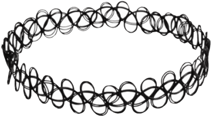 90 S Tattoo Choker 1 V=1527358946 - Elastic Choker (460x460), Png Download