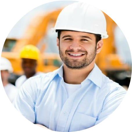 Large Happy Construction Worker1 - Construction Employee (864x486), Png Download