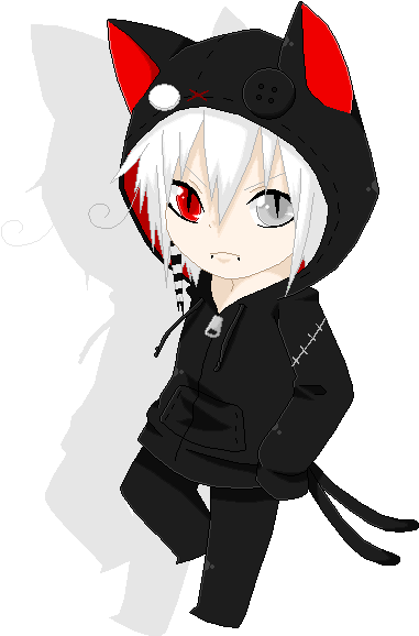 Chibi Suzuna Nekomata Hoodies By Psychose Shk-d6mbpuw - Chibi Boy Anime Chibi (413x598), Png Download