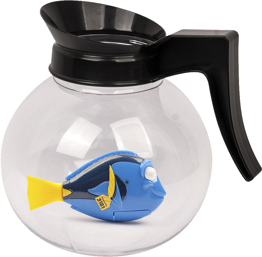 Swimming Dory In Coffee Pot Playset (1000x1000), Png Download