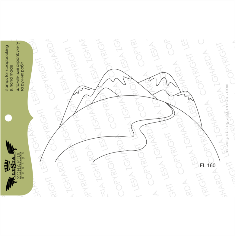 {fl160} Stamp "landscape" (779x780), Png Download