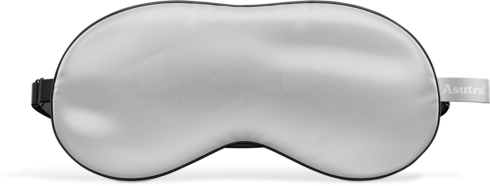 Silk Eye Pillow, Silver (1640x784), Png Download