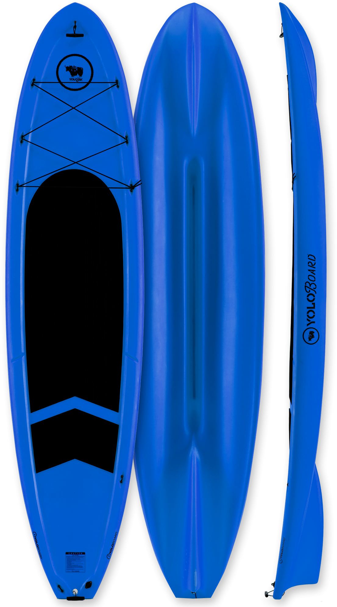 Yolo Yak Plastic Paddle Board 11'10" Cobalt Blue (1322x2000), Png Download