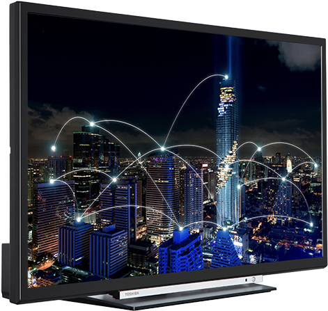 39" Toshiba Full Hd Wlan Tv Perspective (640x640), Png Download