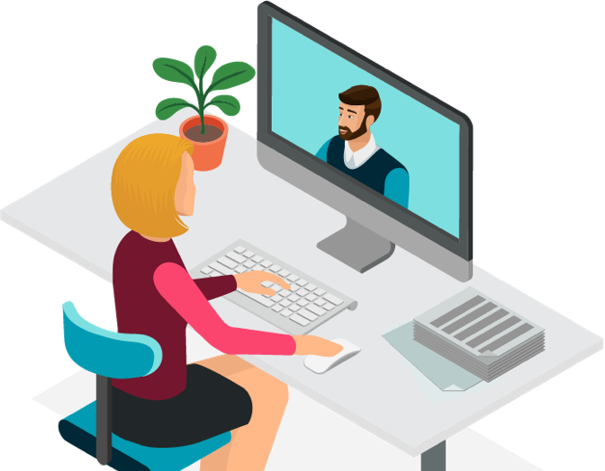Talk-illustration@2x (672x524), Png Download