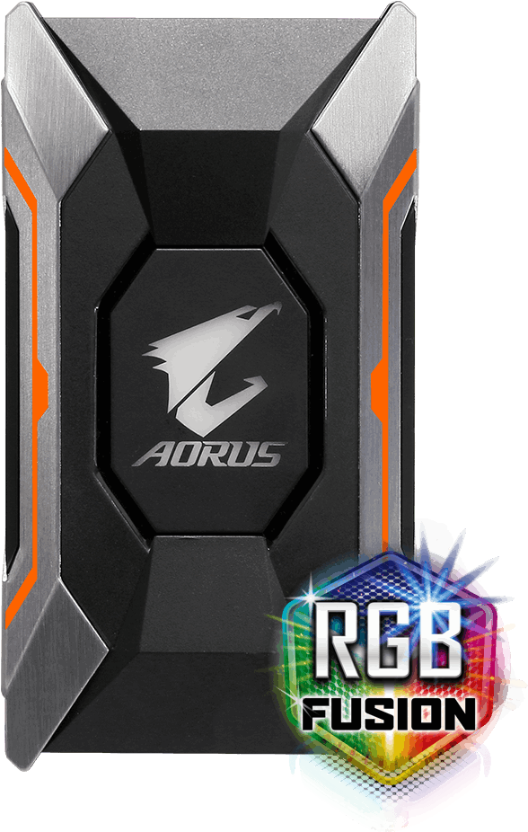 Aorus Sli Hb Bridge Rgb (1000x1000), Png Download