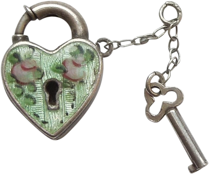 Green Guilloche Walter Lampl Sterling Silver Enamel (815x815), Png Download