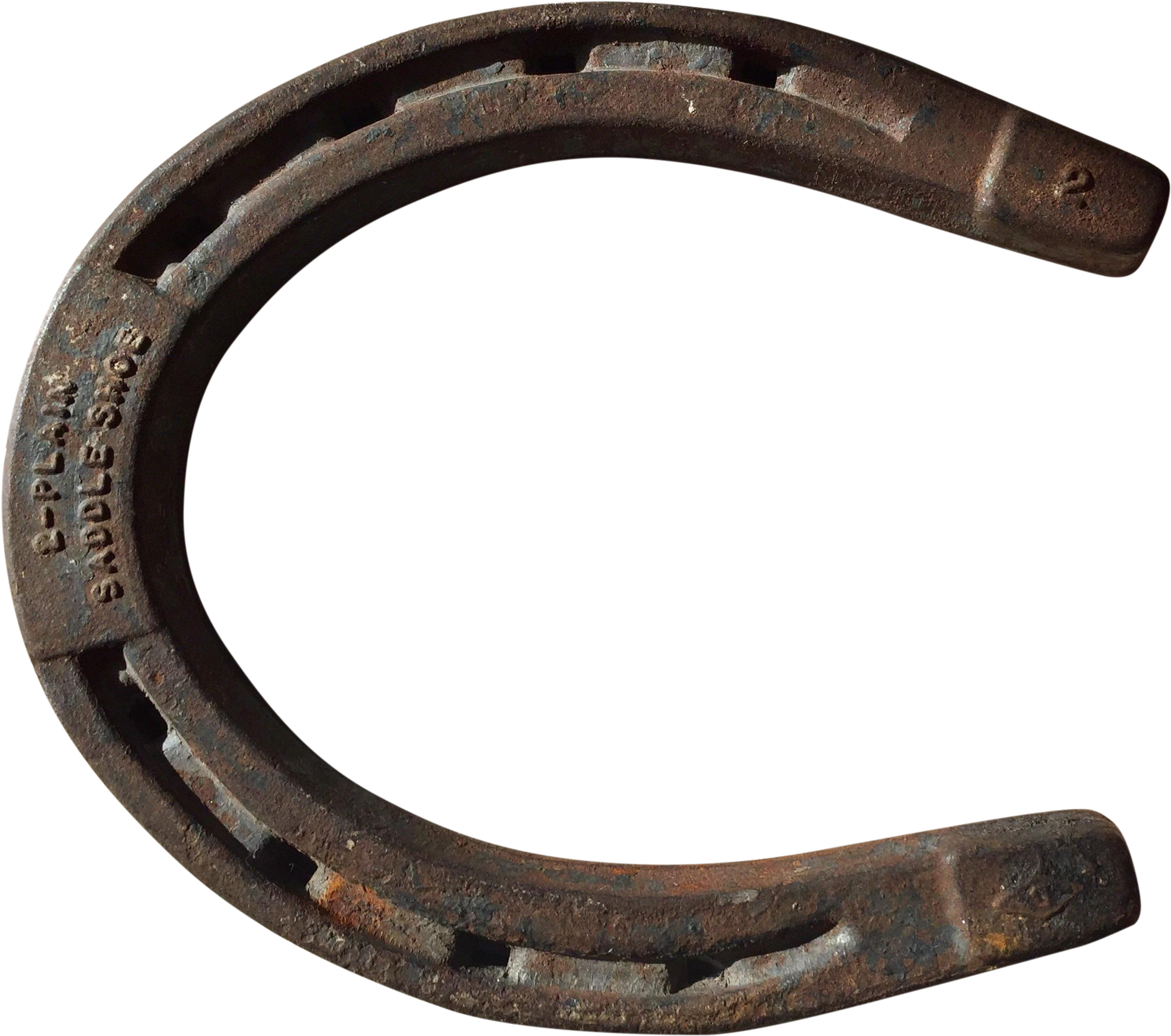 Vintage Diamond Drop Forged Lucky Horseshoe On Chairish (2416x2137), Png Download