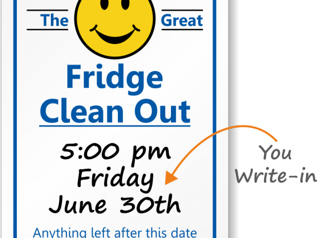 Refrigerator Clipart Etiquette (640x480), Png Download