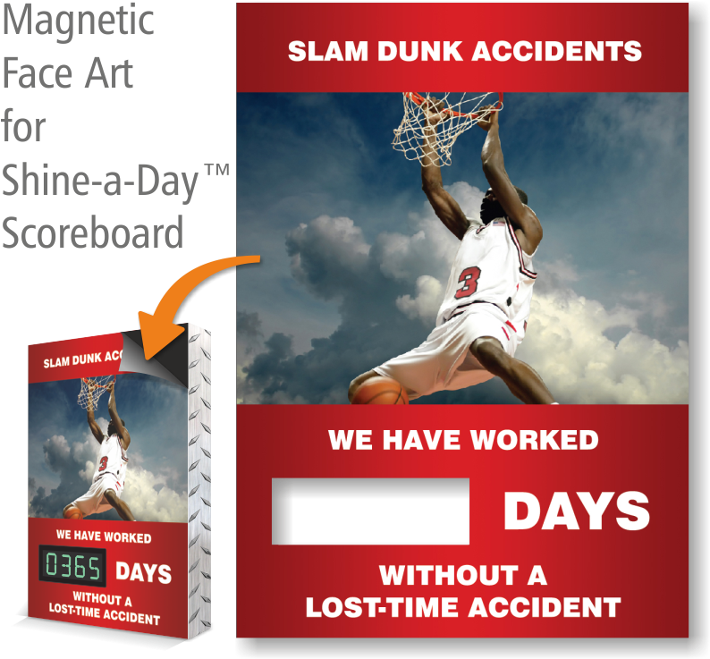Slam Dunk Accidents, Basketball Theme Scoreboard Magnetic (800x797), Png Download