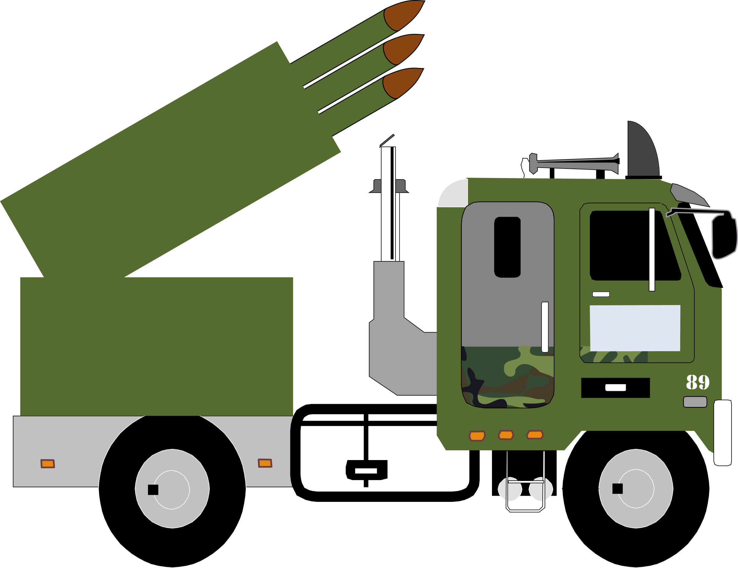 This Free Icons Png Design Of Missile Truck V4 (2400x1847), Png Download
