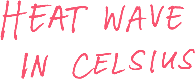 Heat Wave Handwritten Pink (1000x333), Png Download