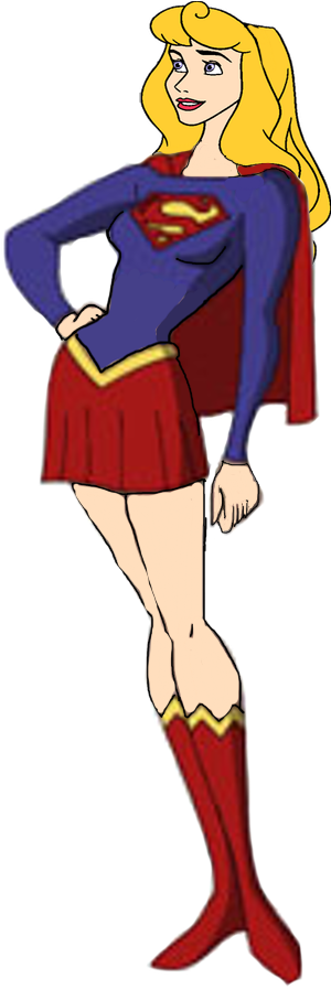 Supergirl Png Toon (466x992), Png Download