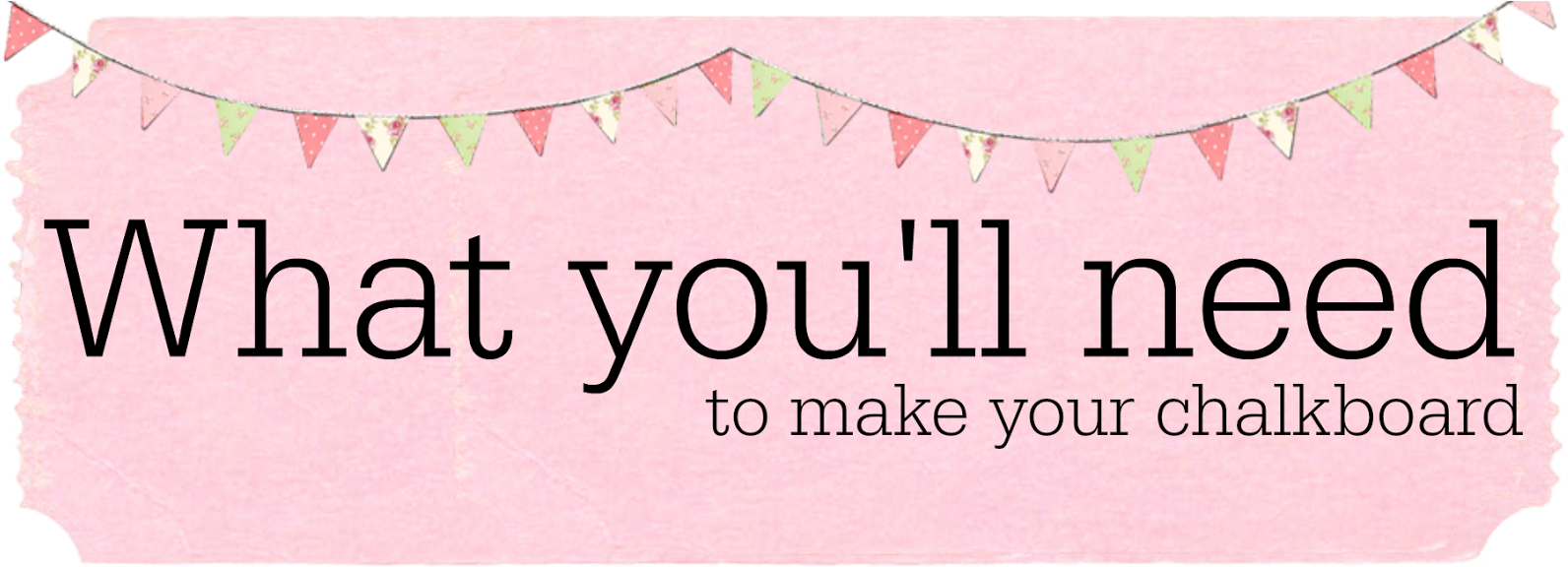 How To Make A Chalkboard From A Photo Frame (1600x597), Png Download