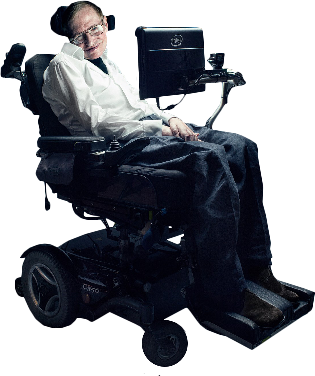 Stephen Hawking In Wheelchair Png Image (1295x1668), Png Download