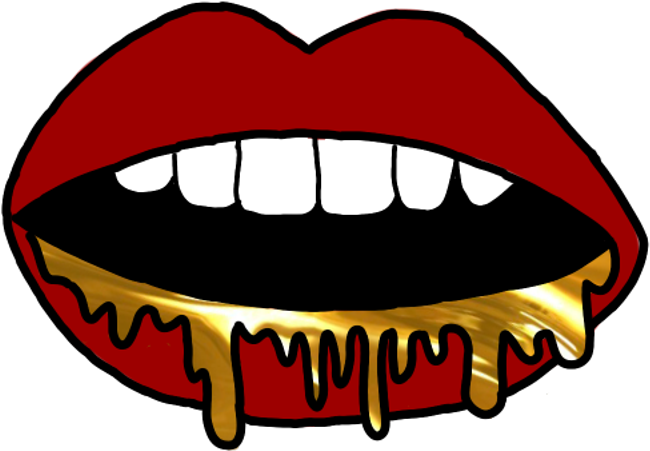 Gold Drip Png (1024x1024), Png Download