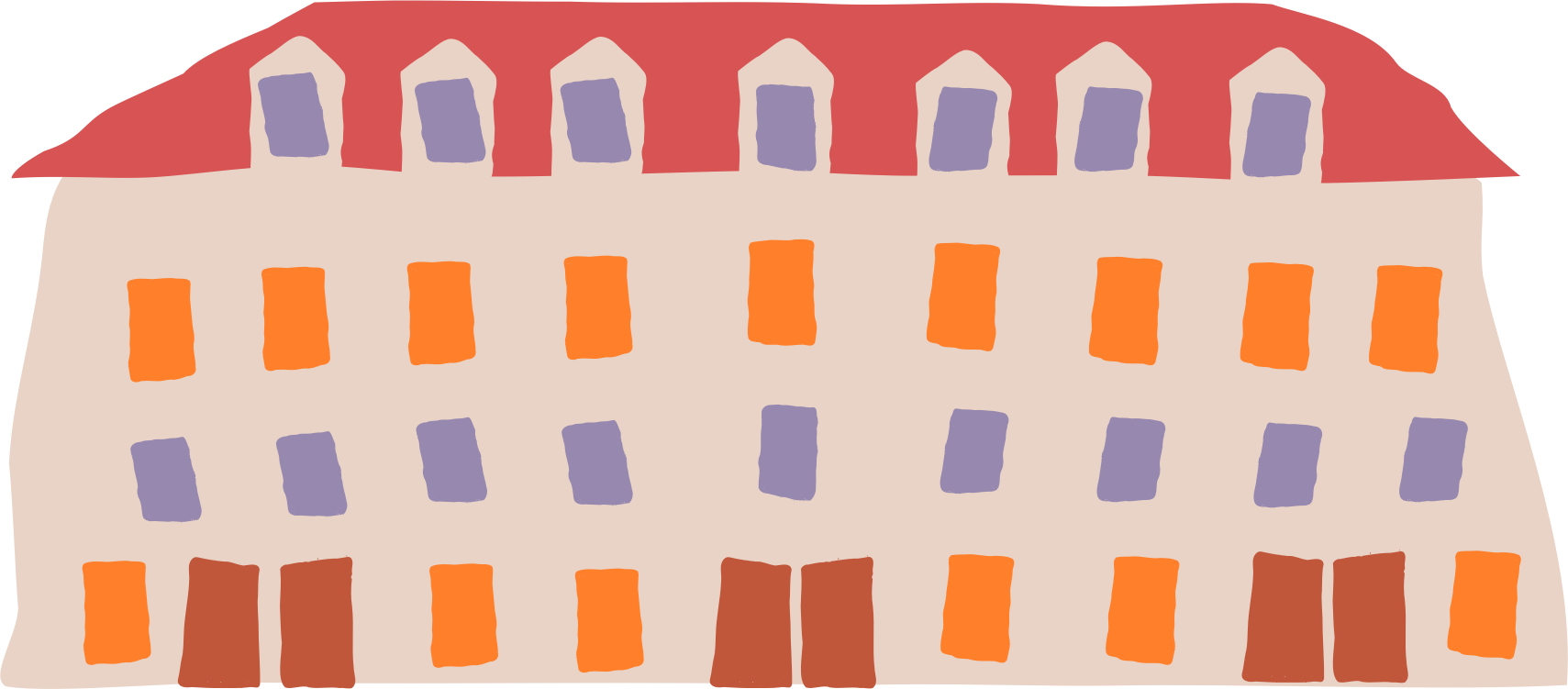 This Free Icons Png Design Of Crooked Shopping Mall (1709x751), Png Download