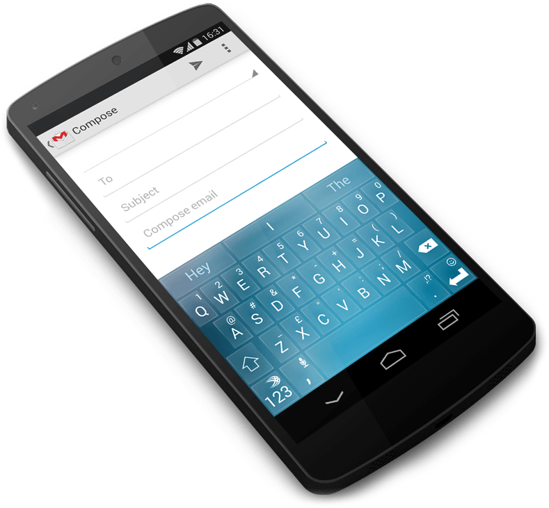 The Swiftkey Android Keyboard Predicts Which Word You'll (800x747), Png Download