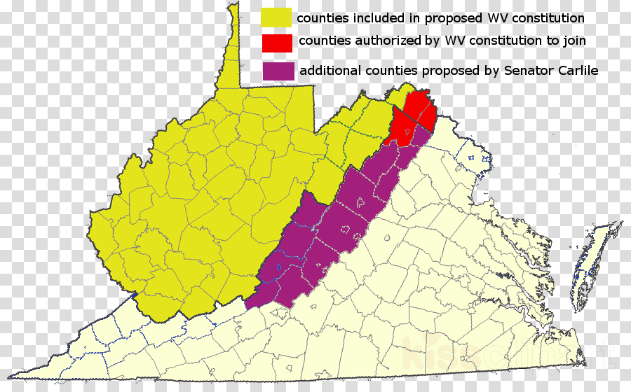 Virginia Outline Png (900x560), Png Download
