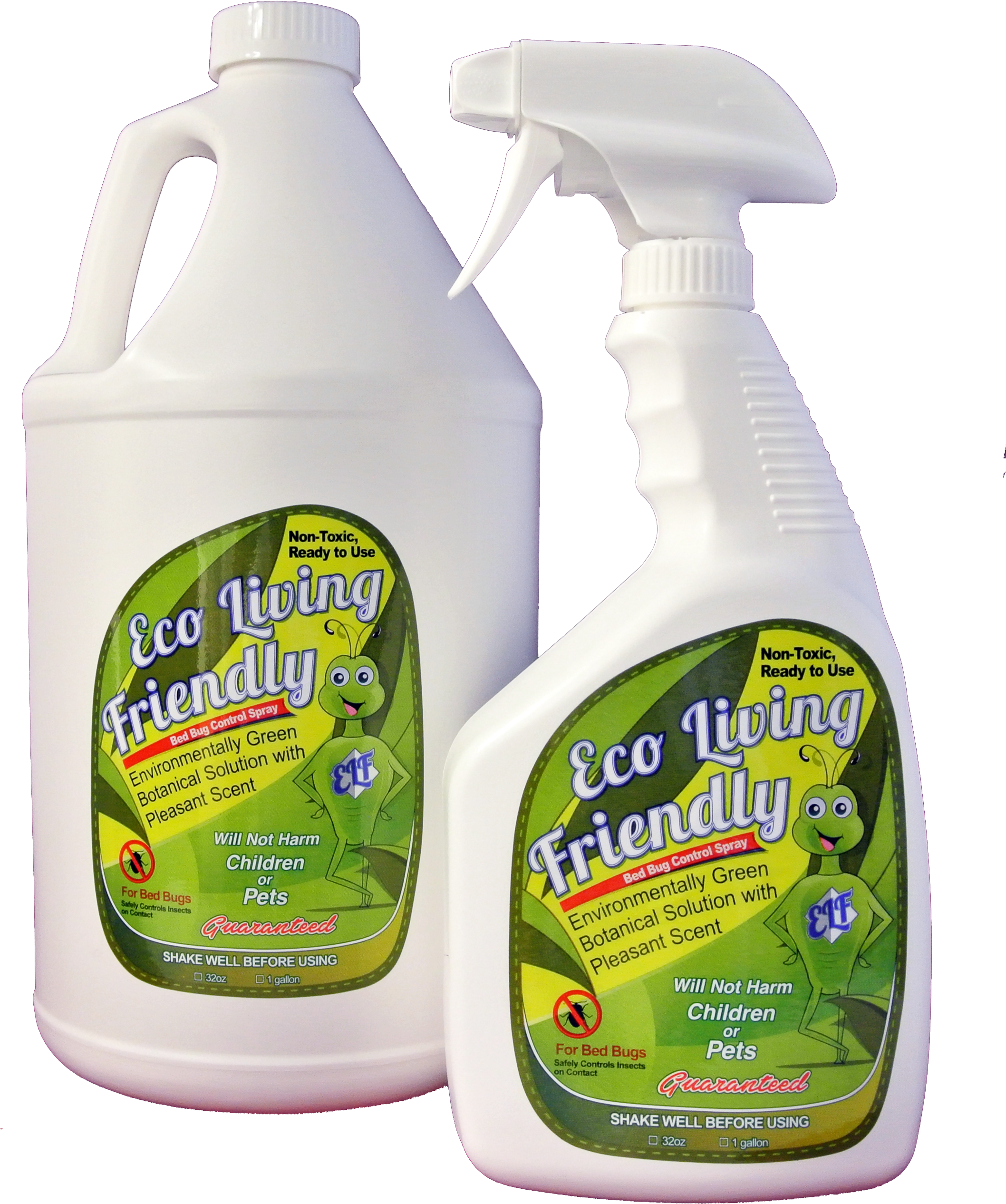 Eco Living Friendly "elf 32" For Bed Bug Control Combo (2700x2760), Png Download