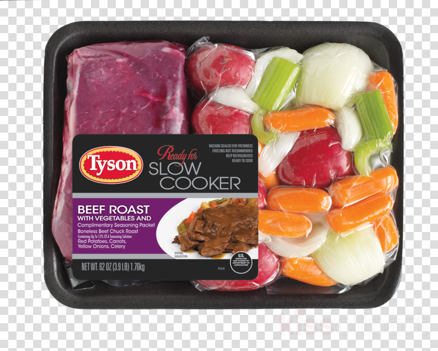 Slow Cooker Meal Kits Clipart Bento Roast Beef Recipe (900x720), Png Download