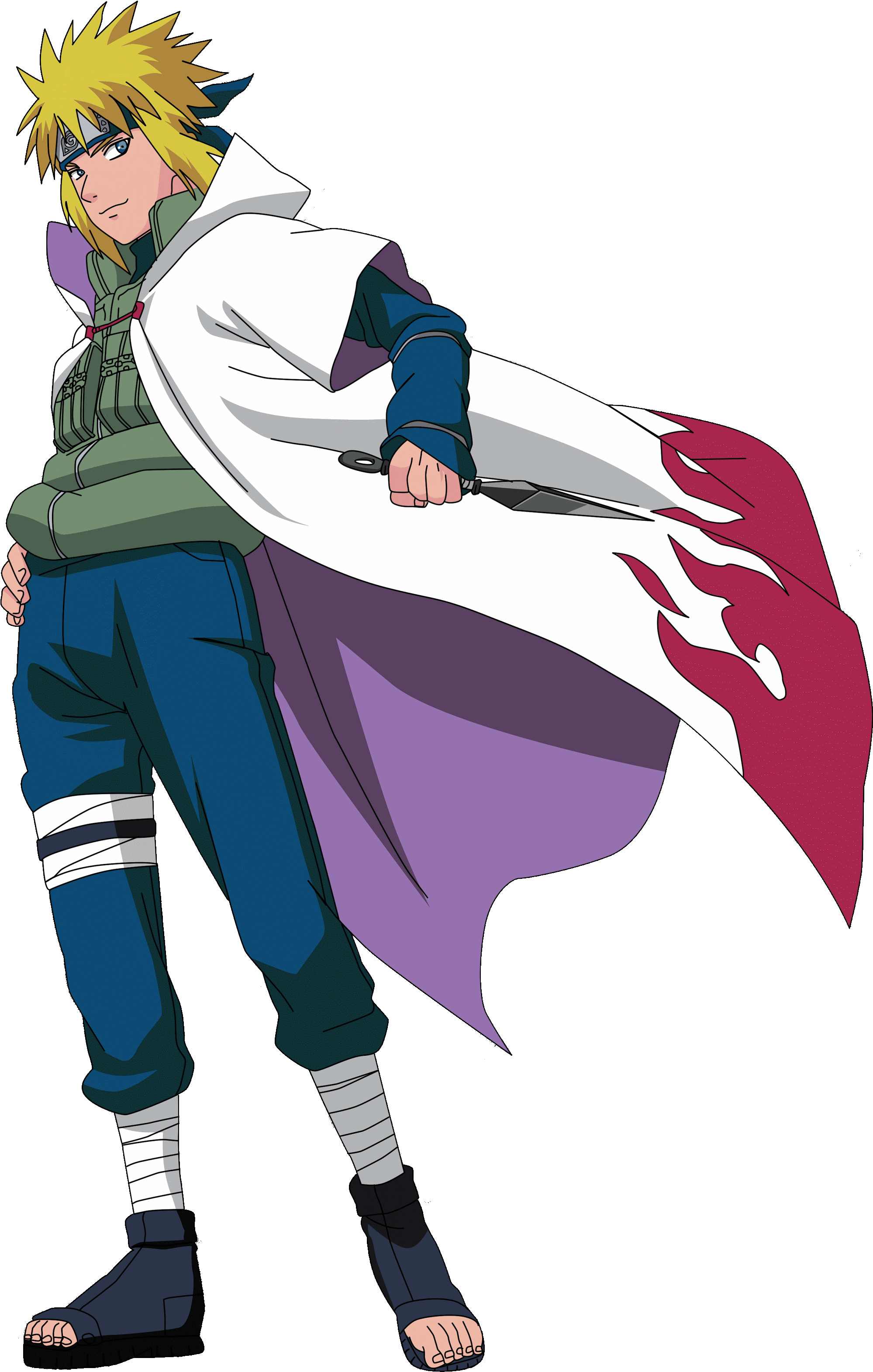 人称“黄色闪光”。是木叶村的第四代火影, 也是主人翁的爸爸。 个人也认为他是所有角色中最帅的一位。 Yondaime！波风水门（minato） (2072x3195), Png Download
