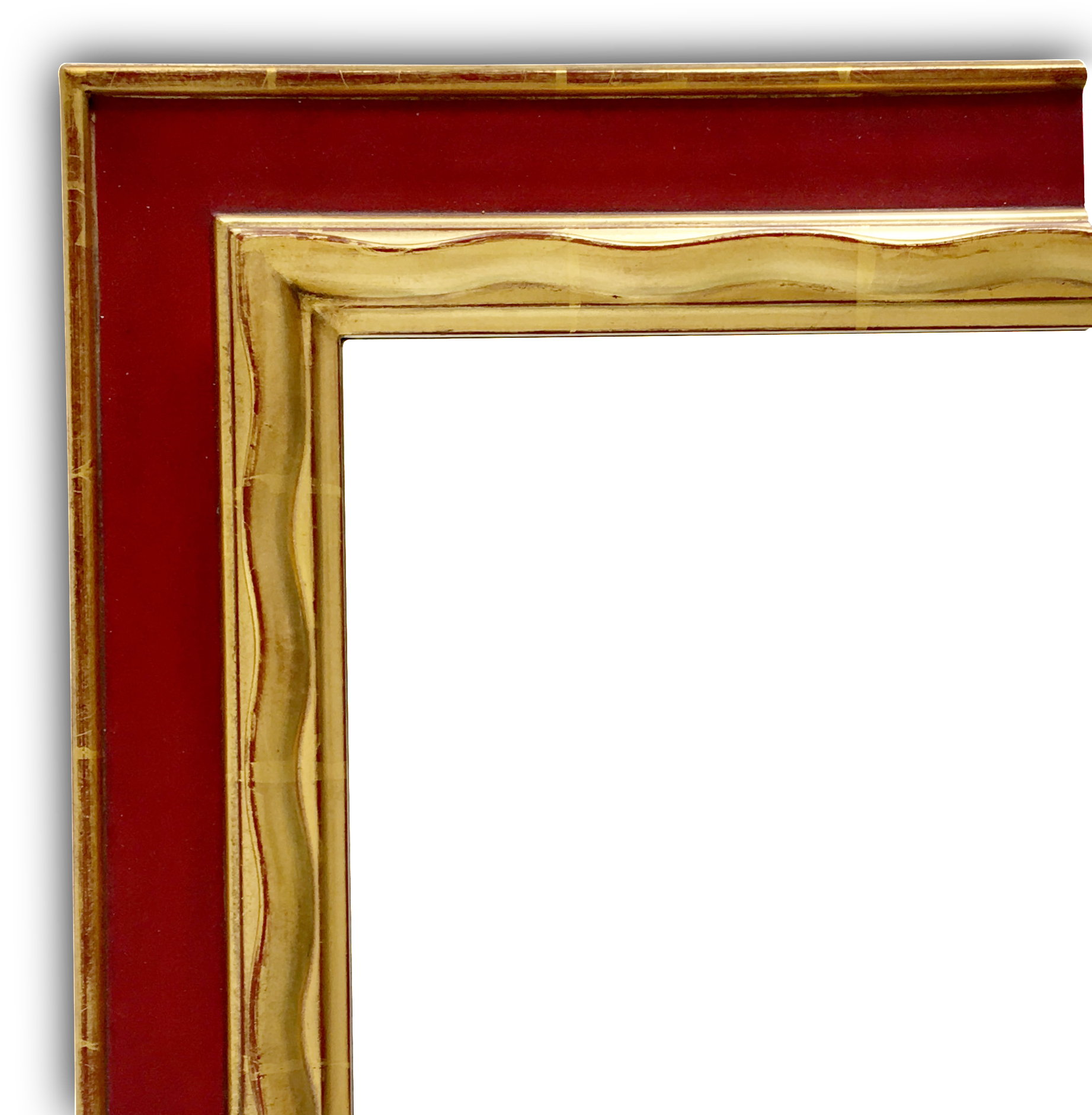 Hand Carved Gold Gilded Frame For Mirror (1946x1984), Png Download