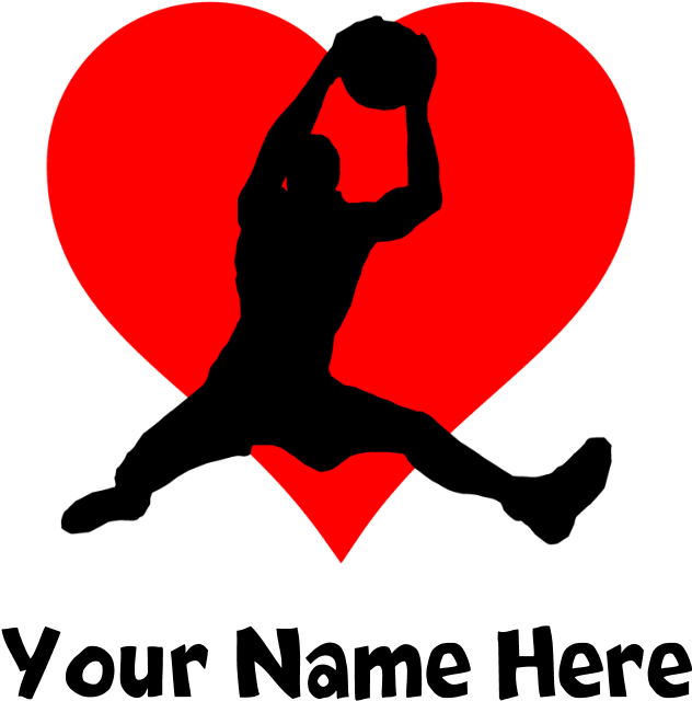 Custom Basketball Heart Journal (700x700), Png Download