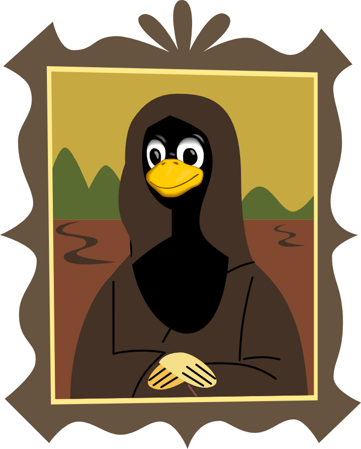 Joconde-tux (731x909), Png Download