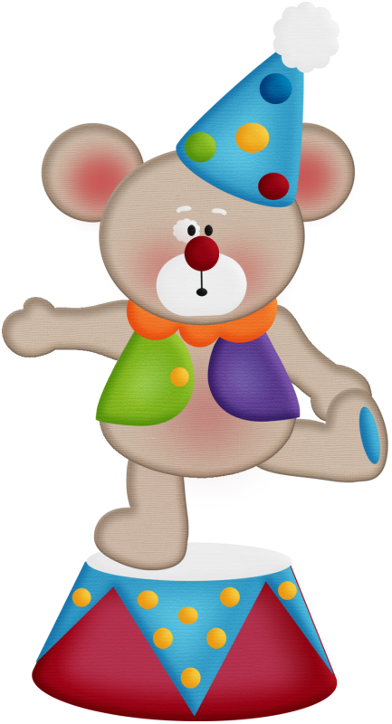 Circus Acting Bear (433x800), Png Download
