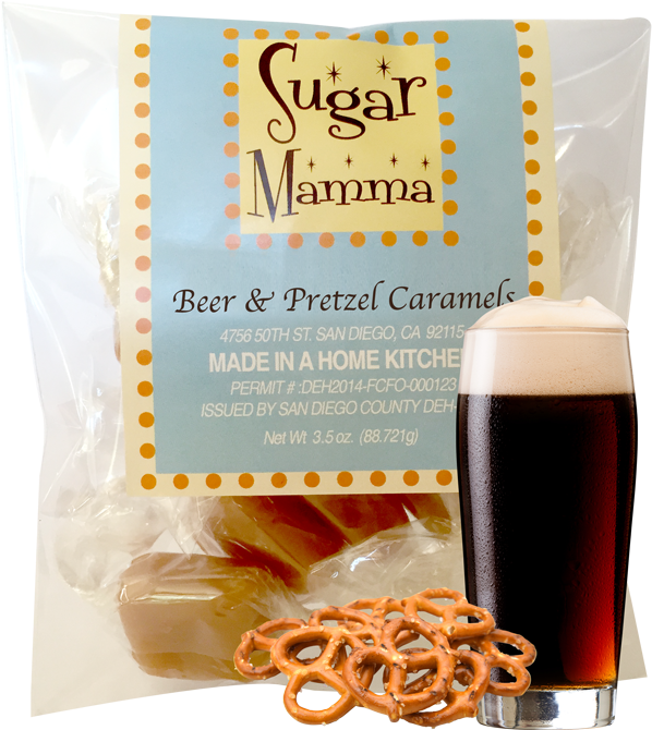 Beer And Pretzel Caramels (734x734), Png Download