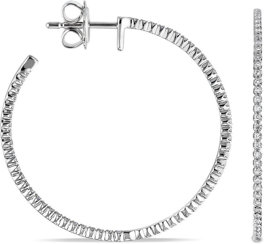 10 Classic Jewelry Staples Every Woman Should Own Hoop (860x860), Png Download