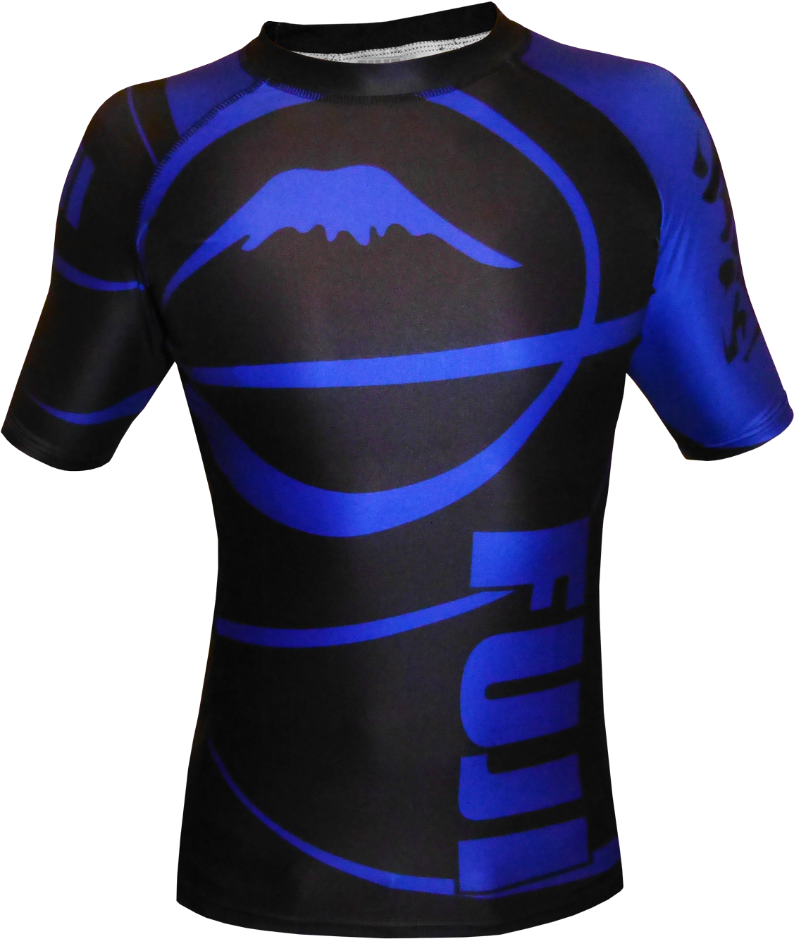Fuji Sports Freestyle Ibjjf Ranked Rashguard Blue Short (1217x1500), Png Download