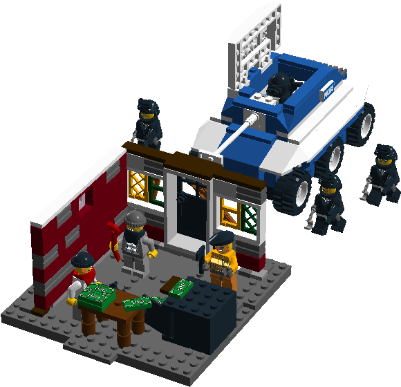 Swat Team Vs Bandits (1362x630), Png Download