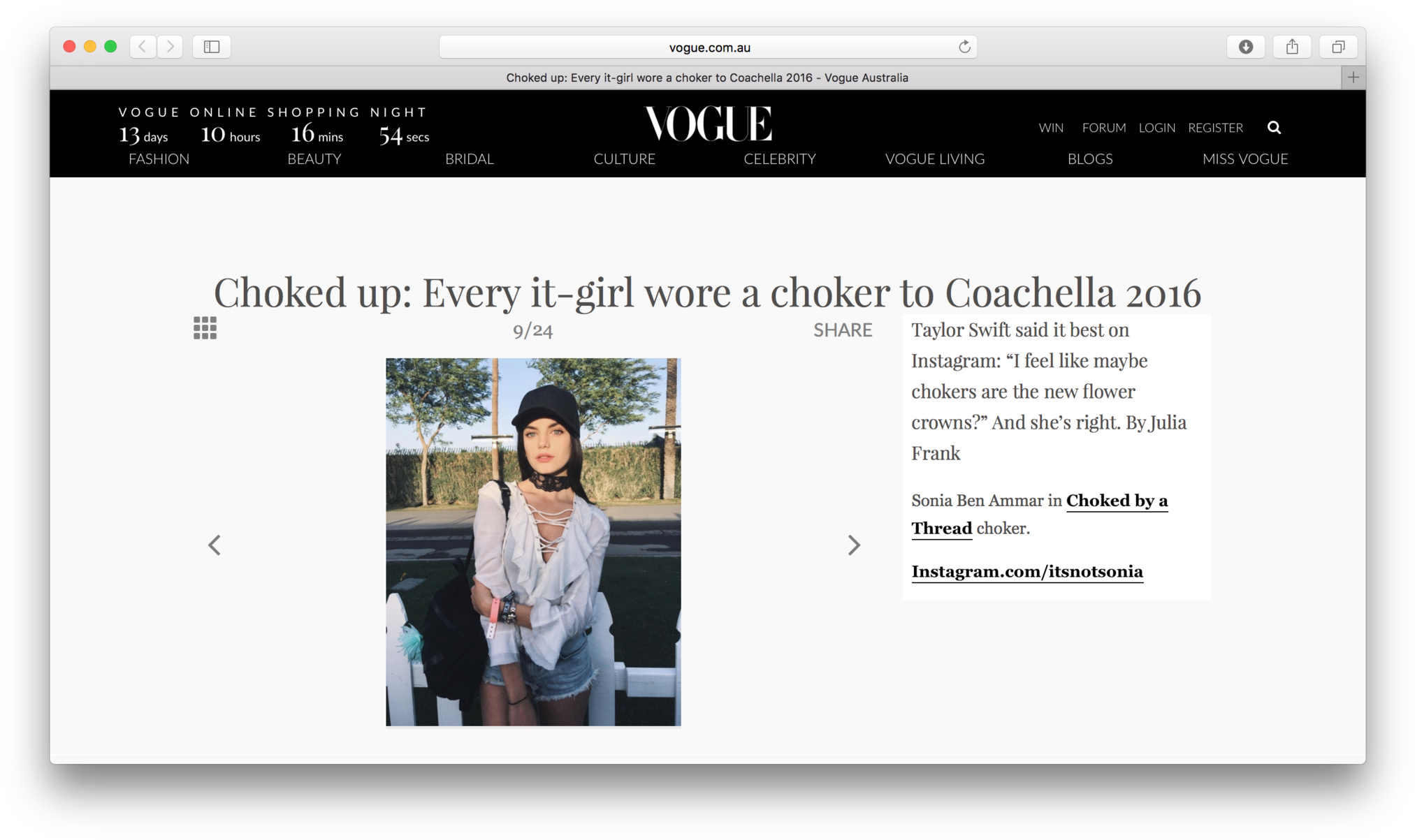 Http - //www - Vogue - Com - Up Every It Girl Wore (2048x1220), Png Download