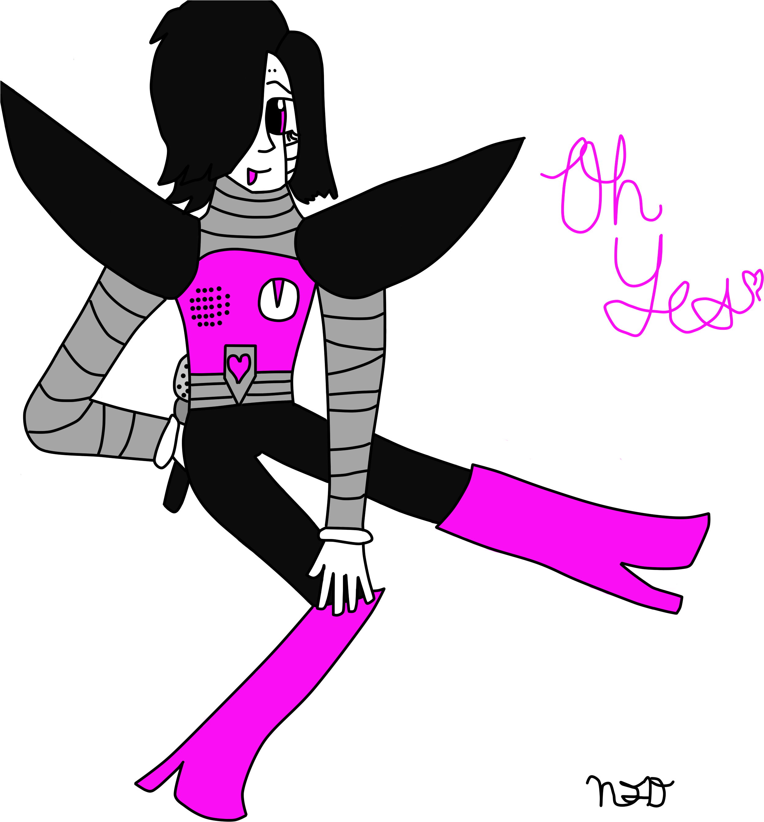 This Is Actually First Time To Draw Mettaton Ex (2496x2815), Png Download