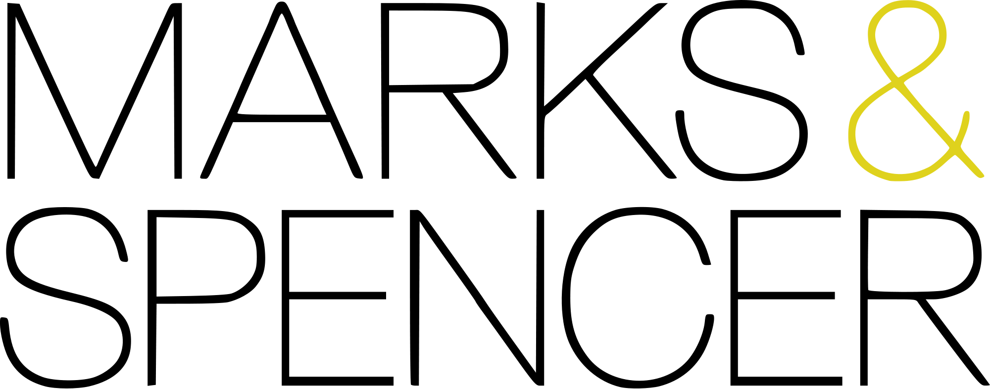 Marks And Spencer (2000x787), Png Download