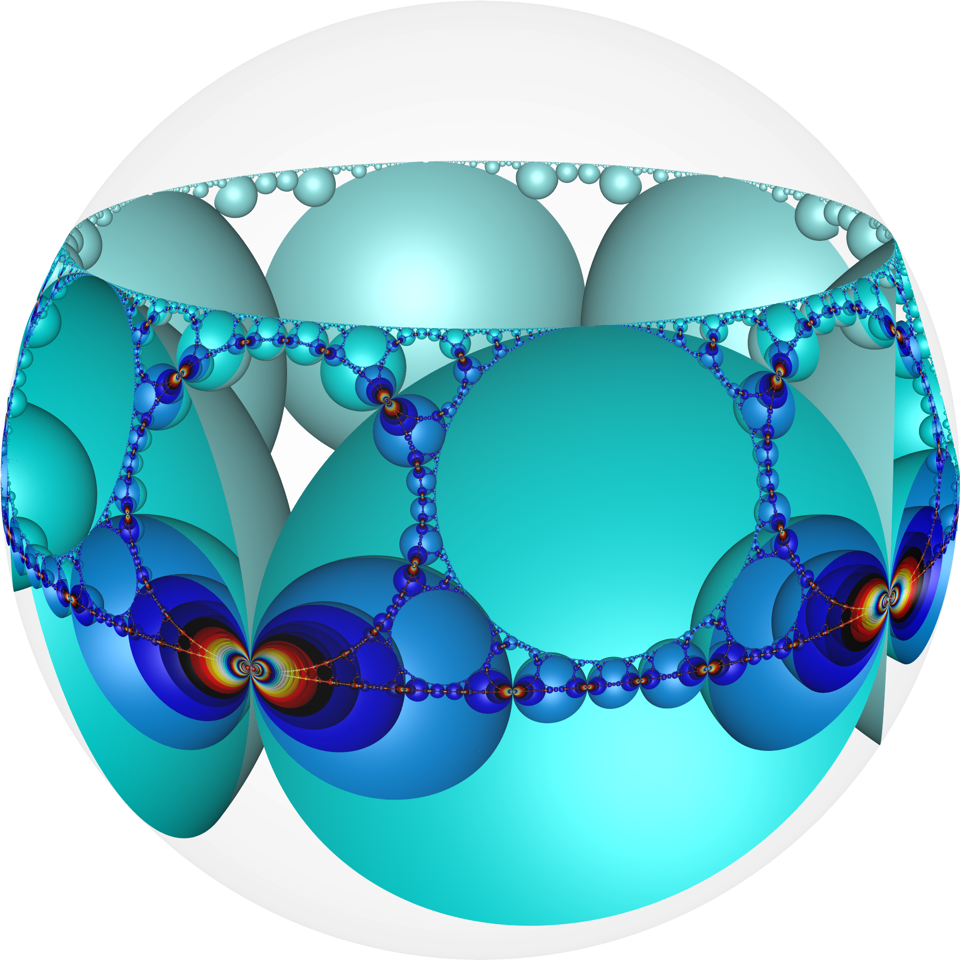 Hyperbolic Honeycomb I 6 I Poincare (2000x2000), Png Download