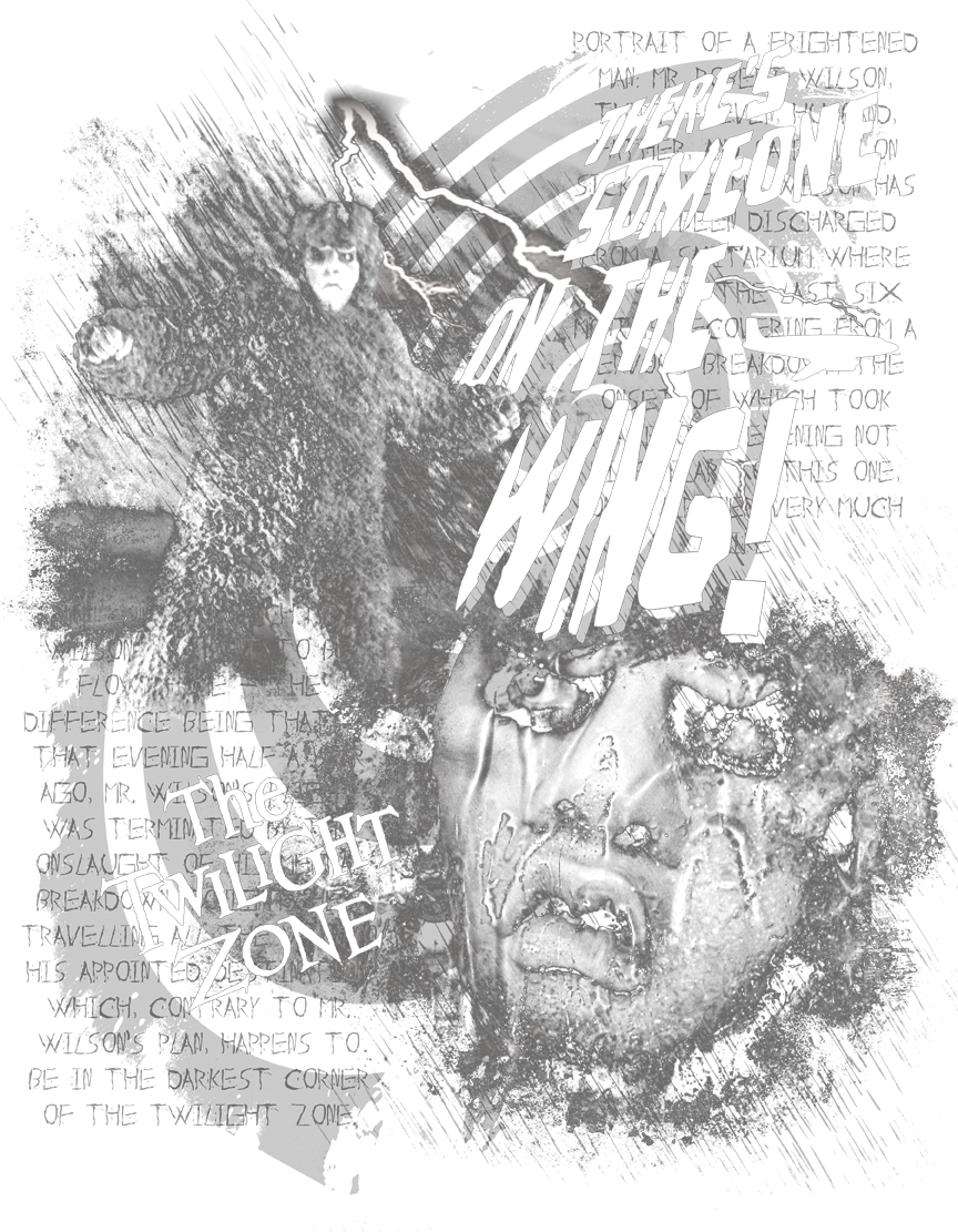 Download The Twilight Zone Someone On The Wing Kid's Tshirt PNG Image