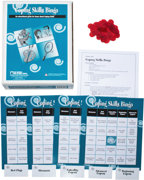Coping Skills Bingo Game (600x600), Png Download