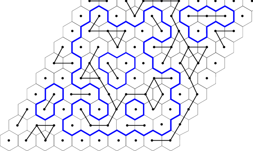 An O Loop Configuration On The Honeycomb Lattice, Together (850x509), Png Download