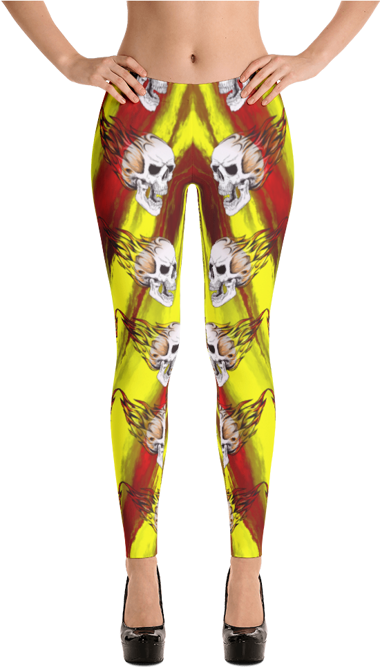 Monica Skull Leggings (1000x1000), Png Download