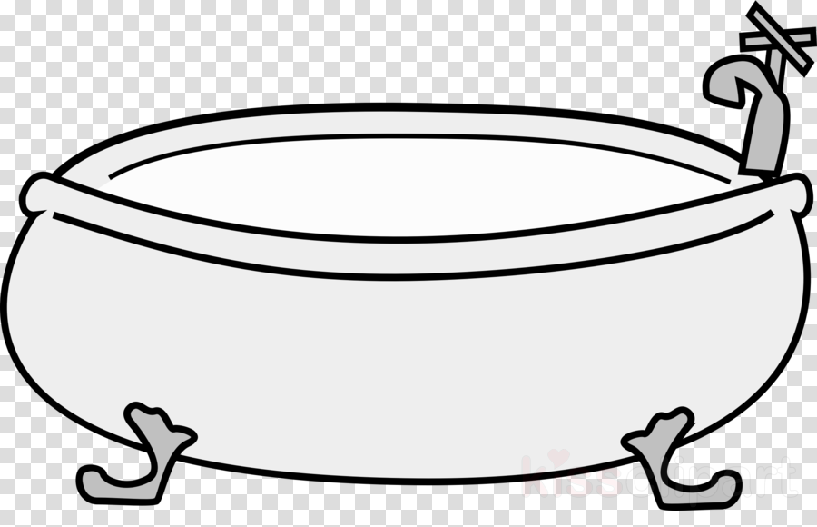 Bathtub Clip Art Clipart Baths Hot Tub Clip Art (900x580), Png Download