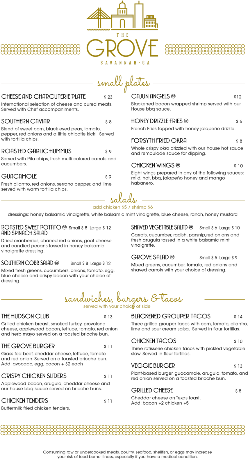 The Grove Savannah Menu (1000x1647), Png Download