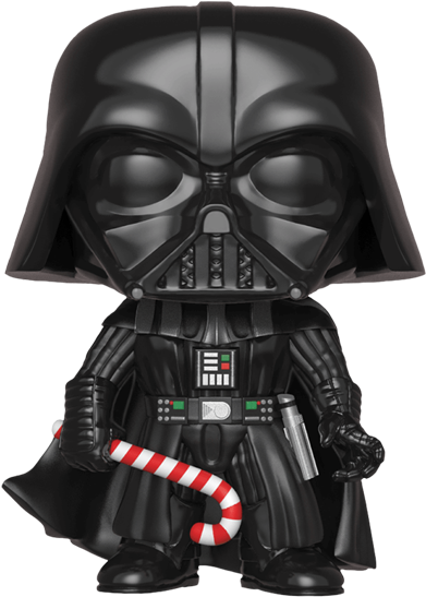 Darth Vader With Candy Cane Pop Vinyl Figure (600x600), Png Download